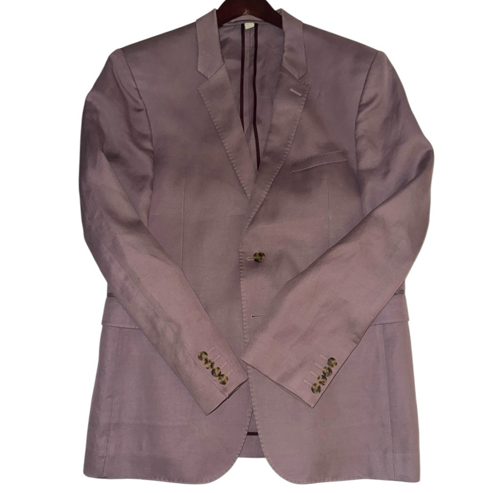 Burberry London Men’s Dusty Mauve Blazer Size 52R EUC